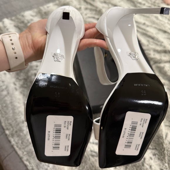 Versace White Women's Heels - Picture 6 of 10